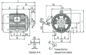 Motor MITSUBISHI SF-J IP55 Series