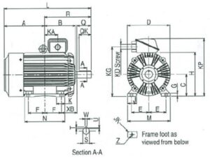 Motor MITSUBISHI SF-J IP55 Series