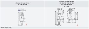 Dimension DANFOSS RT Series เพรซเซอร์สวิตซ์ สวิตซ์ควบคุมแรงดัน 2